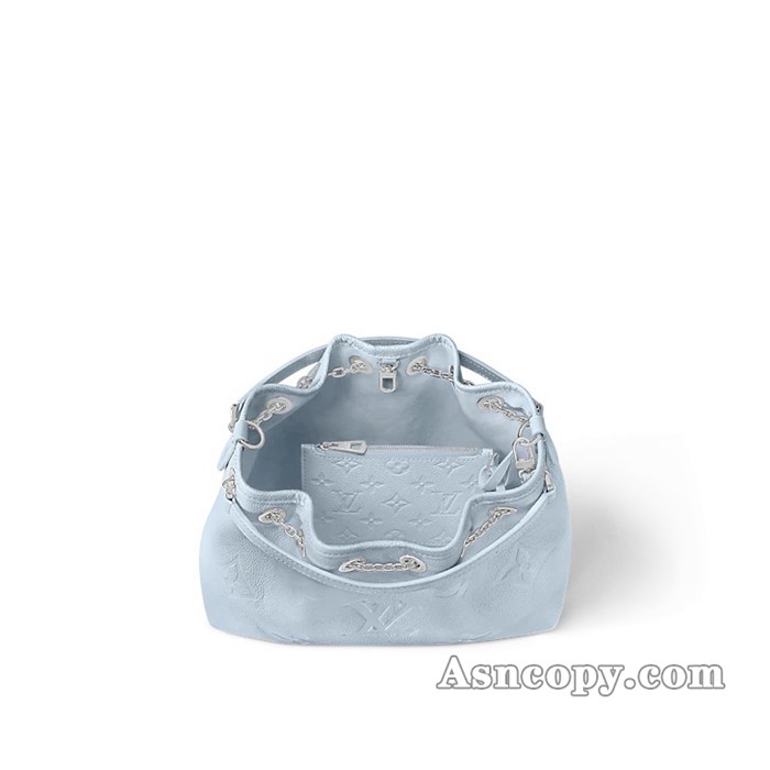 ルイヴィトンモノグラム･アンプラントLV バンドルショルダーバッグ  M11187ウォッシュド･ブルー