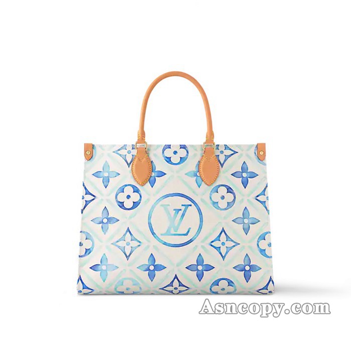 ルイヴィトンモノグラム･タイルオンザゴー MMトートバッグ  M11262ラグーン ブルー