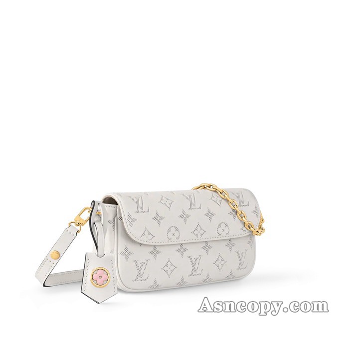 ルイヴィトンモノグラム・パターウォレット オン チェーン・アイビーショルダーバッグ M11299ホワイト