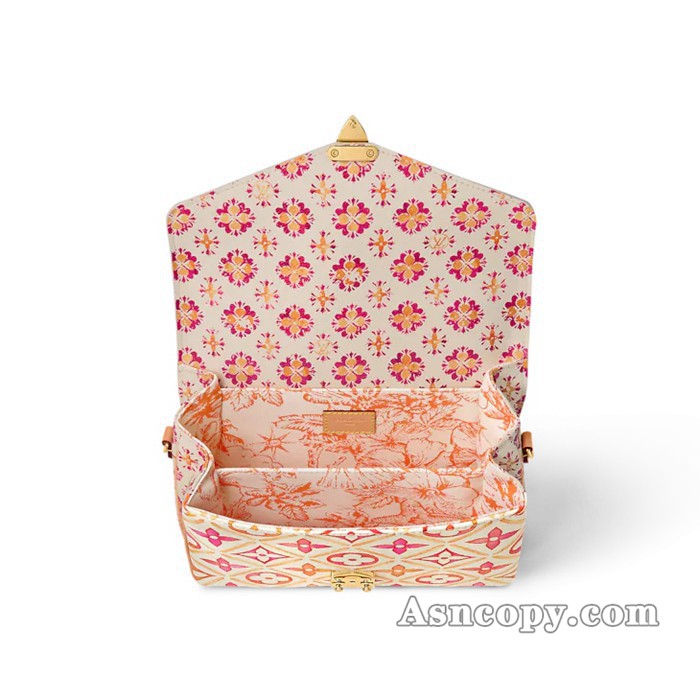 ルイヴィトンモノグラム･タイル ポシェット･メティス MMショルダーバッグ  M11461コーラル