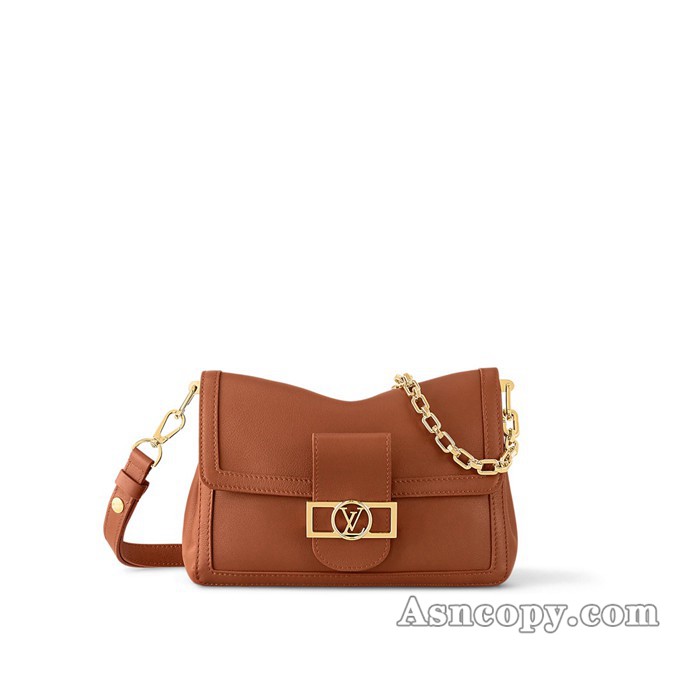 ルイヴィトンカーフレザードーフィーヌ･ソフト MMショルダーバッグ  M11476コニャック