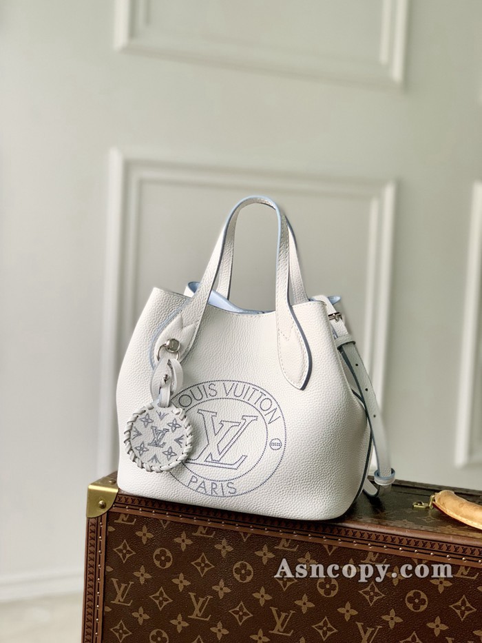 ルイヴィトンマヒナブロッサム PMショルダーバッグ M11734ホワイト / ブルー
