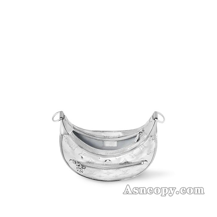 ルイヴィトンキャンバスループショルダーバッグ  M11833シルバー