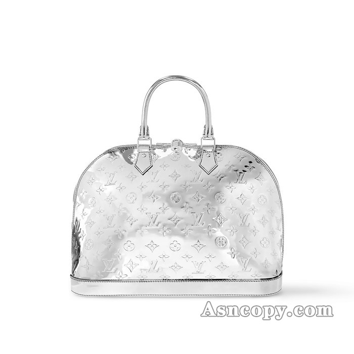ルイヴィトンアルマ GMショルダーバッグ M11835シルバー