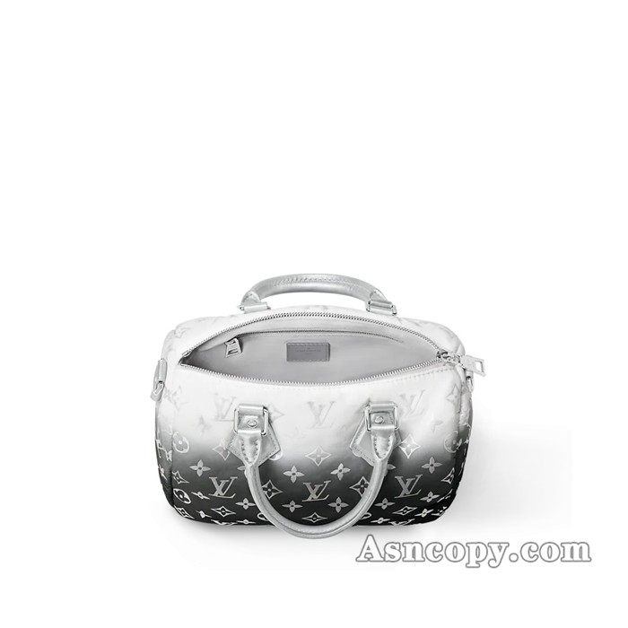 ルイヴィトンモノグラム・ナイロンスピーディ・バンドリエール 25ショルダーバッグ M11848フロスト