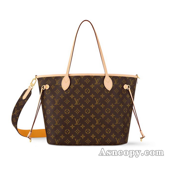 ルイヴィトンモノグラムネヴァーフル･インサイドアウト MMトートバッグ  M11947ジョーヌ サフラン