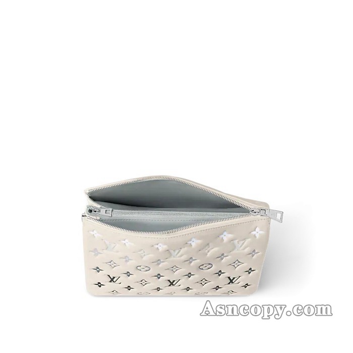 ルイヴィトンモノグラム・パターンクッサン PMショルダーバッグ M11986クレーム / グレー