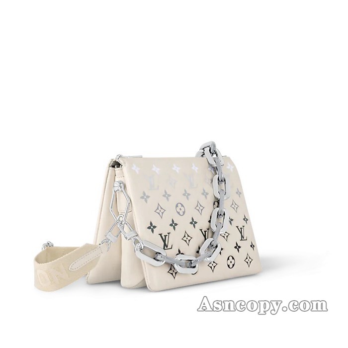 ルイヴィトンモノグラム・パターンクッサン PMショルダーバッグ M11986クレーム / グレー