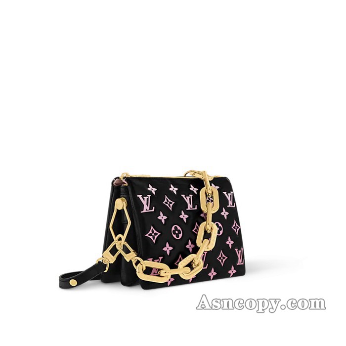 ルイヴィトンモノグラム･パターンクッサン BBショルダーバッグ  M12159ブラック / ピンク