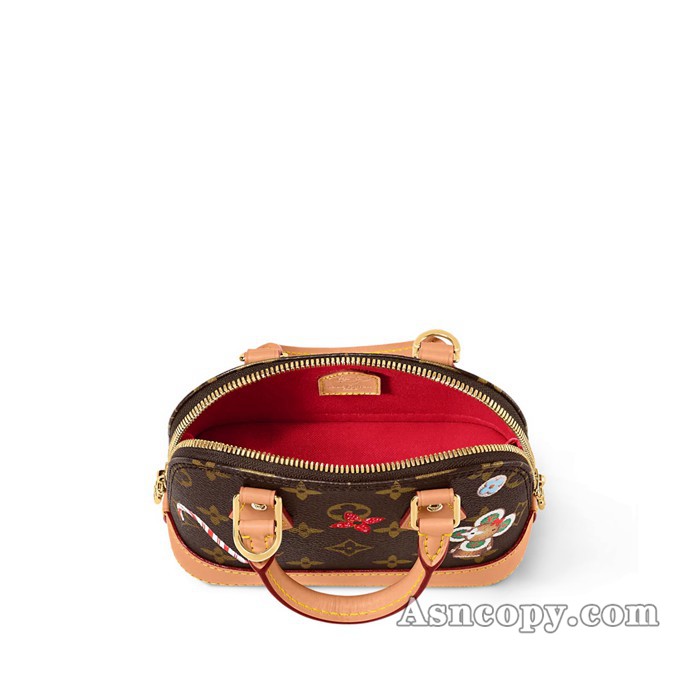 ルイヴィトンモノグラムナノ・ディアヌショルダーバッグ M12199モノグラム / キャンディ レッド