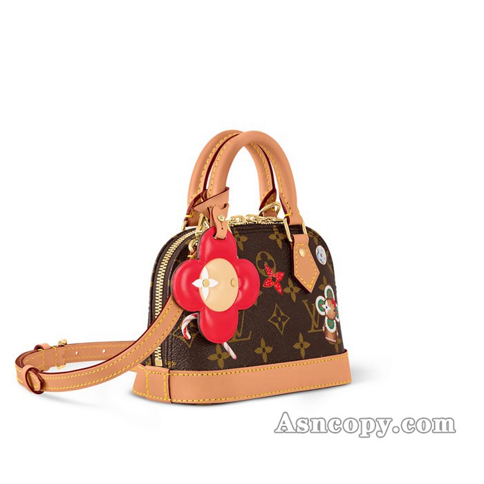 ルイヴィトンモノグラムナノ・ディアヌショルダーバッグ M12199モノグラム / キャンディ レッド