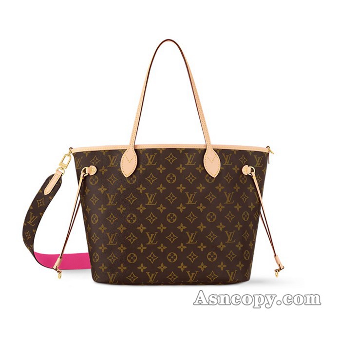 ルイヴィトンモノグラムネヴァーフル･インサイドアウト MMトートバッグ  M12257ローズ ポンディシェリ