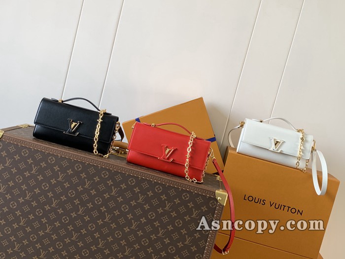 ルイヴィトンカプシーヌ シリーズウォレット オン チェーン･カプシーヌショルダーバッグ  M12710ブラック