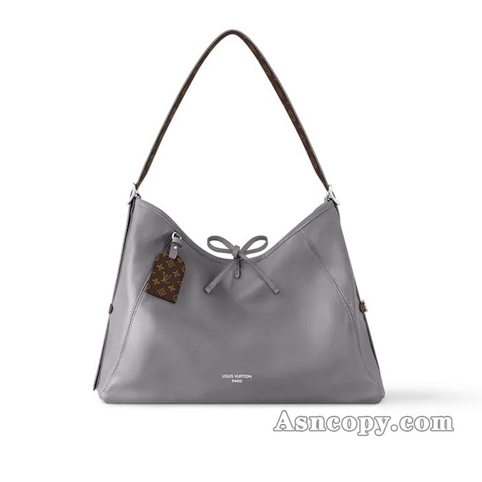 ルイヴィトンラムレザーキャリーオール･バイブ MMショルダーバッグ  M12583トリアノン グレー