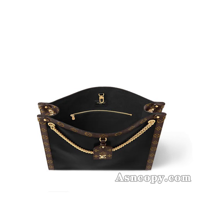 ルイヴィトンカーフレザーノヴァ MMトートバッグ  M13137ブラック