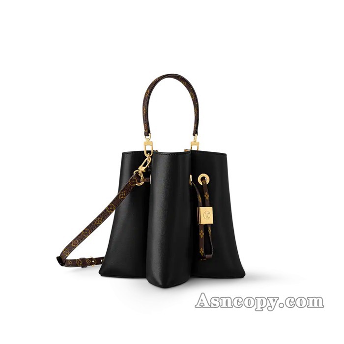 ルイヴィトンカーフレザーブルームショルダーバッグ M13843ブラック