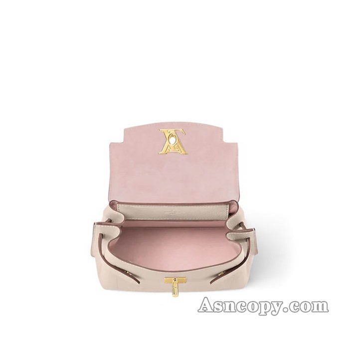 ルイヴィトングレインカーフレザーロックミー･エヴァー MINIショルダーバッグ  M21052グレージュ