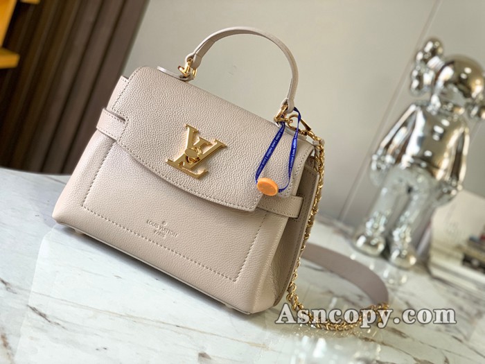 ルイヴィトングレインカーフレザーロックミー･エヴァー MINIショルダーバッグ  M21052グレージュ