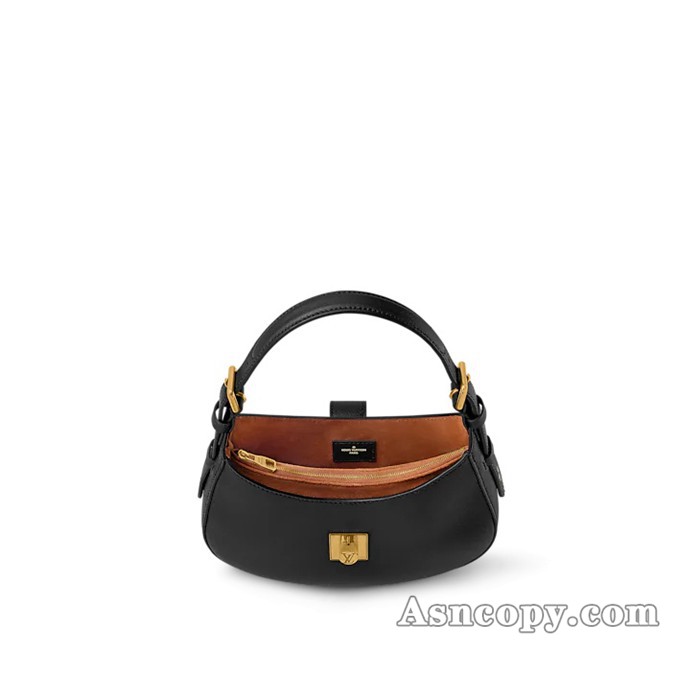 ルイヴィトングレインカーフレザーロウキー･ショルダーバッグショルダーバッグ  M24611ブラック