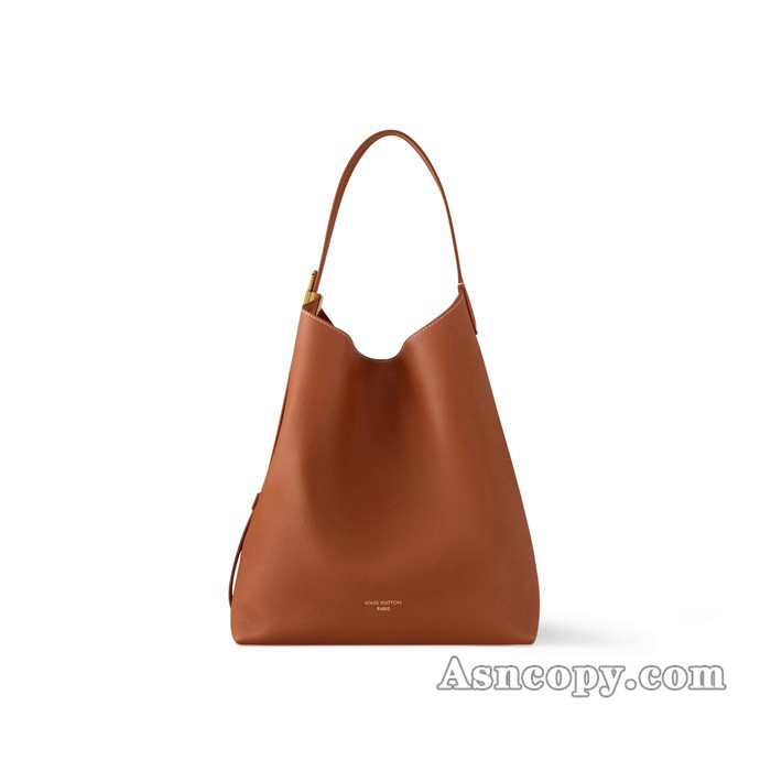 ルイヴィトングレインカーフレザーロウキー･ホーボー MMトートバッグ  M24974コニャック ブラウン