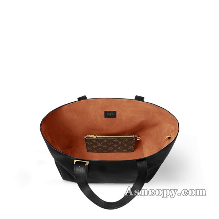 ルイヴィトンカーフレザーロウキー･カバ MMトートバッグ  M25341ブラック