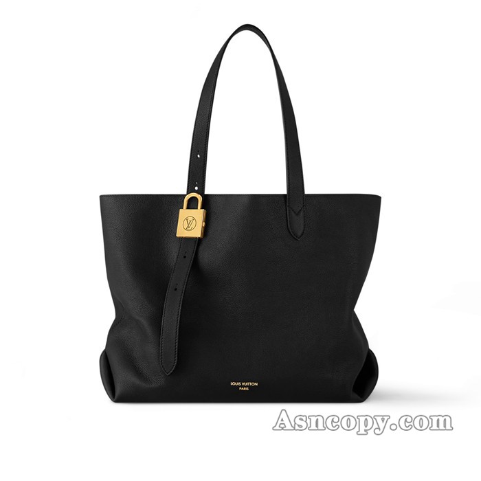 ルイヴィトンカーフレザーロウキー･カバ MMトートバッグ  M25341ブラック