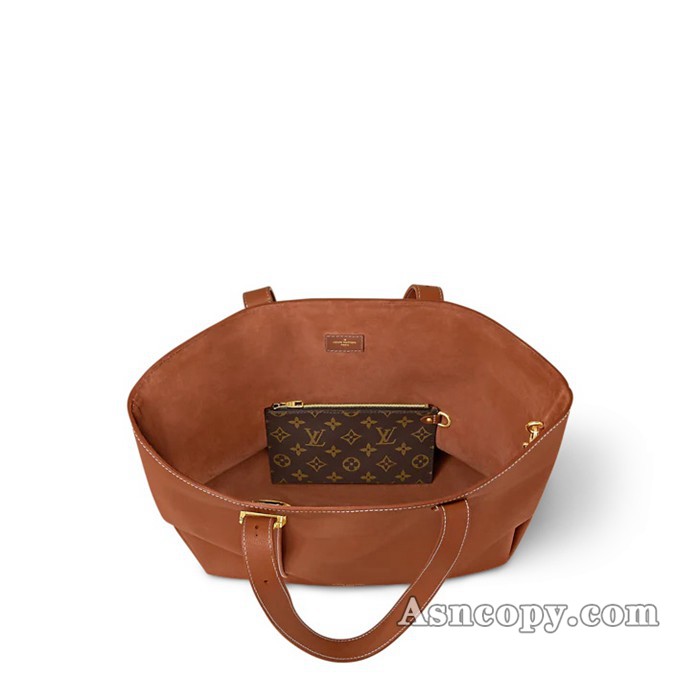 ルイヴィトンカーフレザーロウキー･カバ MMトートバッグ  M25342コニャック