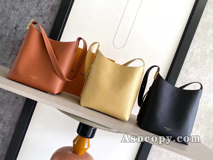 ルイヴィトンカーフレザーロウキー･ホーボー PMショルダーバッグ  M25352ブラック