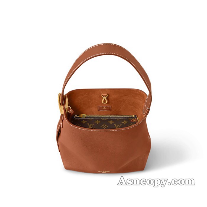 ルイヴィトンカーフレザーロウキー･ホーボー PMショルダーバッグ  M25354コニャック