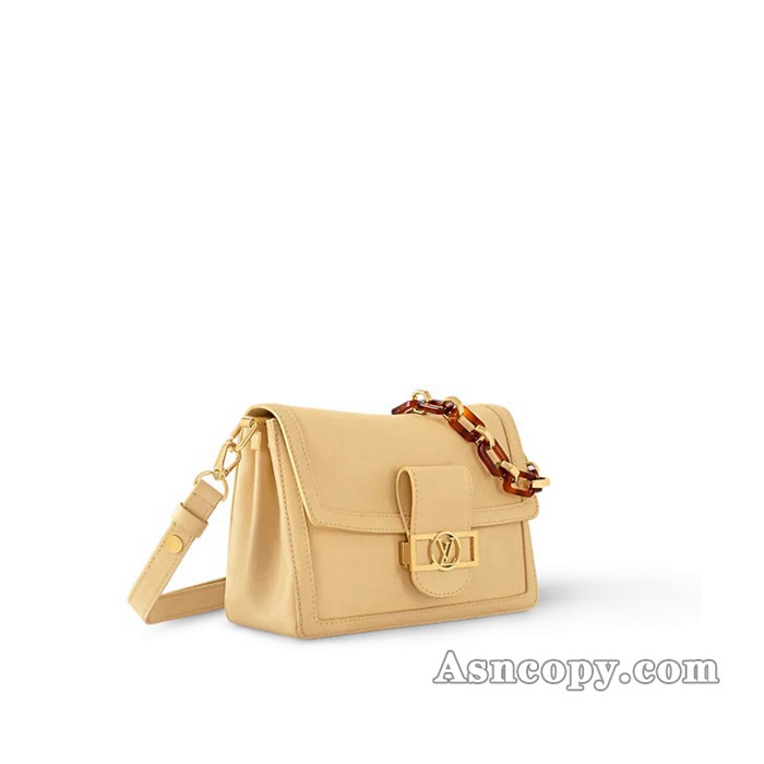 ルイヴィトンカーフレザードーフィーヌ ソフト MMショルダーバッグ  M25451アーバン イエロー