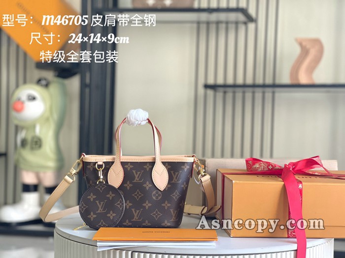 ルイヴィトンモノグラムネヴァーフル BBショルダーバッグ M46705ベージュ