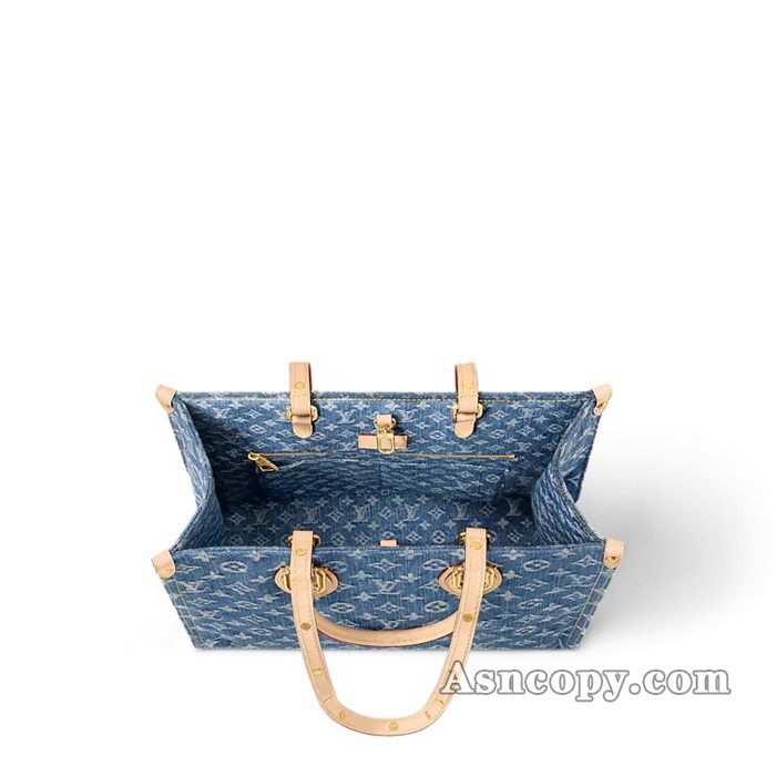 ルイヴィトンモノグラム･デニムオンザゴー MMトートバッグ  M46871ブルーデニム