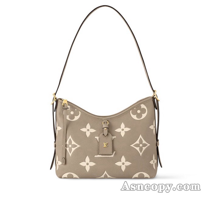 ルイヴィトンモノグラム･アンプラントキャリーオール ジップ NM PMショルダーバッグ  M47180トゥルトレール グレー / クレーム ベージュ