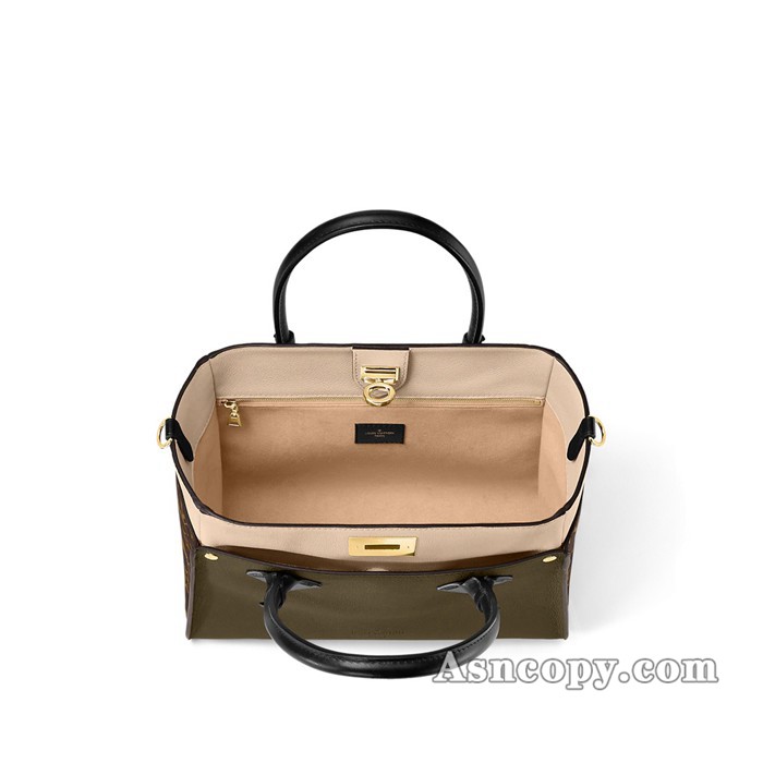 ルイヴィトンカーフレザーオンマイサイド MMトートバッグ M55302