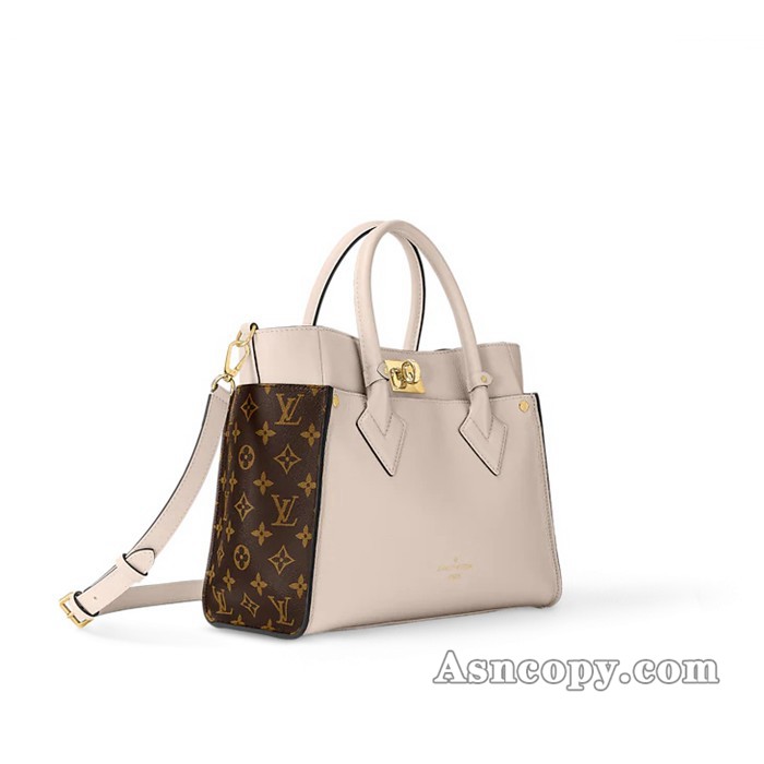 ルイヴィトンカーフレザーオンマイサイド MMトートバッグ  M58485