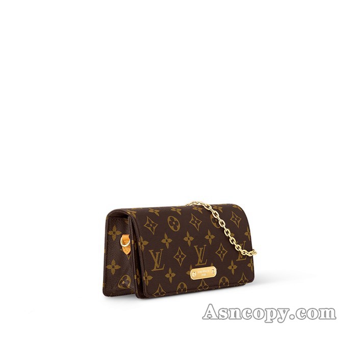 ルイヴィトンモノグラムウォレット オン チェーン･リリーショルダーバッグ  M82509