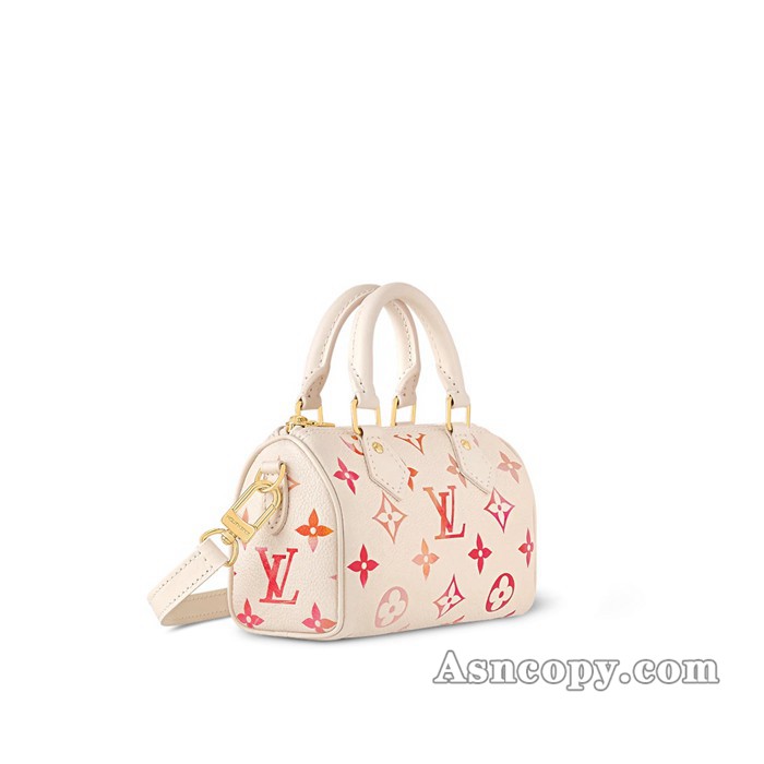 ルイヴィトンモノグラム・アンプラントナノ・スピーディショルダーバッグ M83452サンライズ・アクワレル