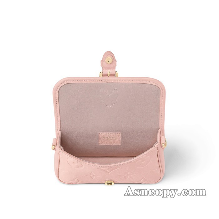 ルイヴィトンモノグラム・アンプラントナノ・ディアヌショルダーバッグ M83566ピンクオパール