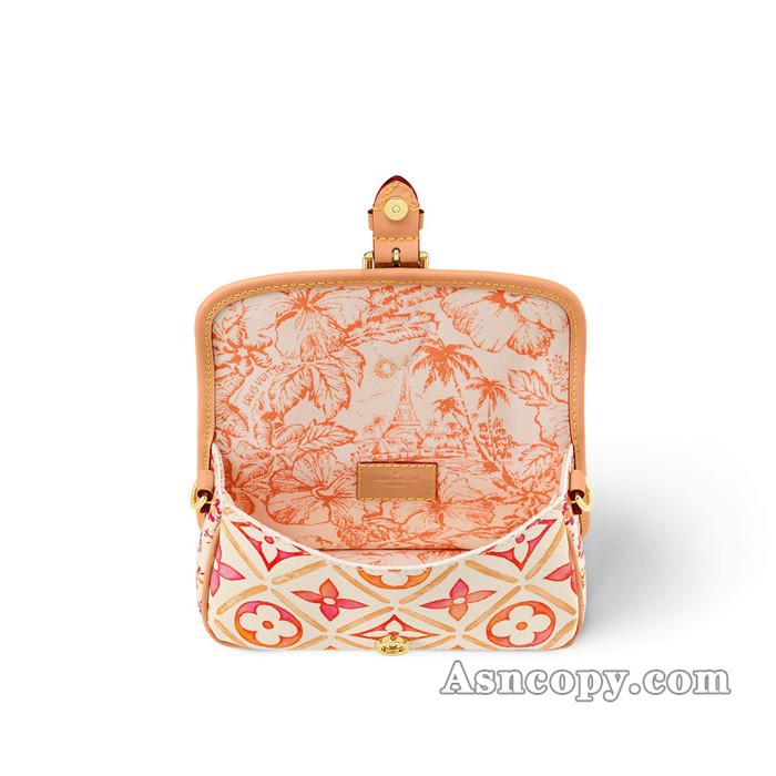 ルイヴィトンモノグラムナノ・ディアヌショルダーバッグ M83621コーラル