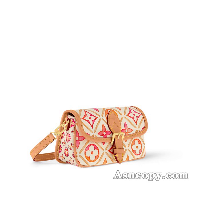 ルイヴィトンモノグラムナノ・ディアヌショルダーバッグ M83621コーラル