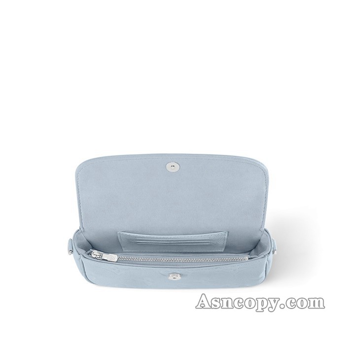 ルイヴィトンモノグラム・アンプラントウォレット オン チェーン・アイビーショルダーバッグ M83637ウォッシュド・ブルー