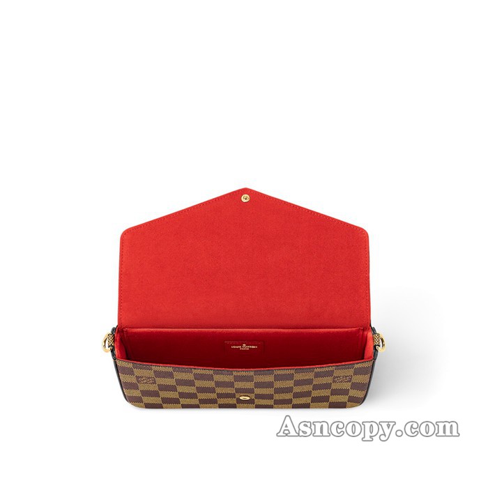 ルイヴィトンダミエポシェット・フェリシーショルダーバッグ N40492