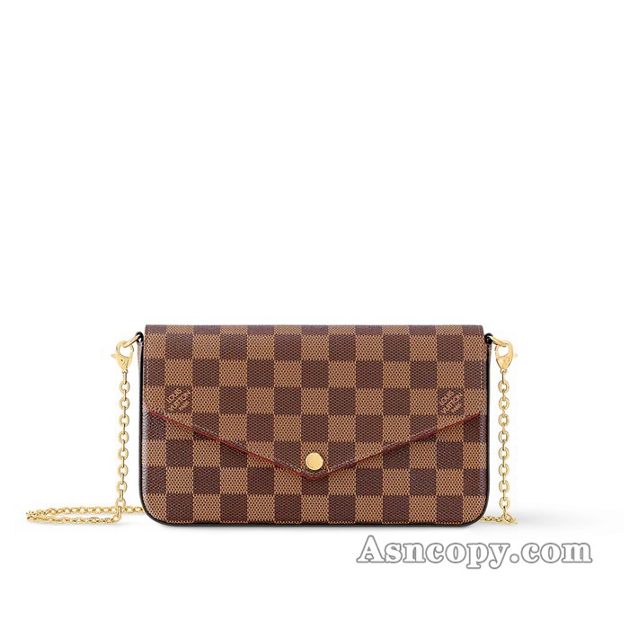 ルイヴィトンダミエポシェット･フェリシーショルダーバッグ  N40492