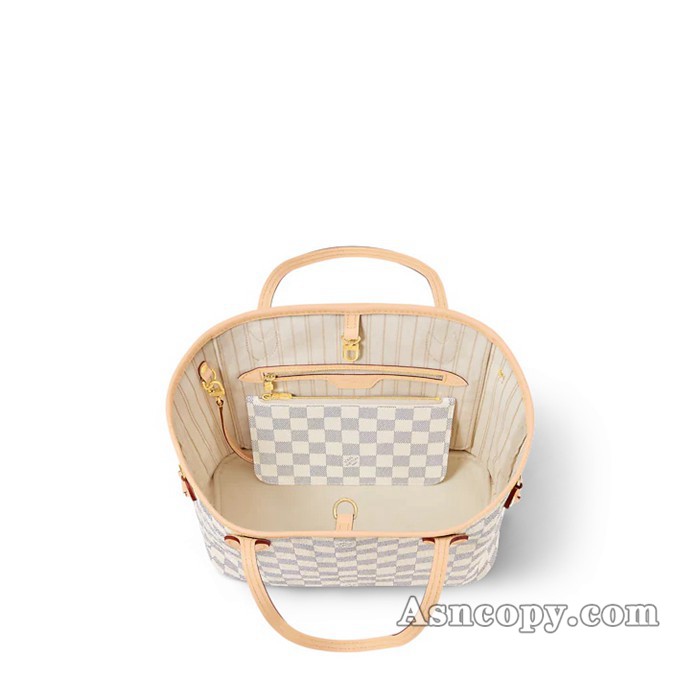 ルイヴィトンダミエ・アズールネヴァーフル PMトートバッグ  N40605