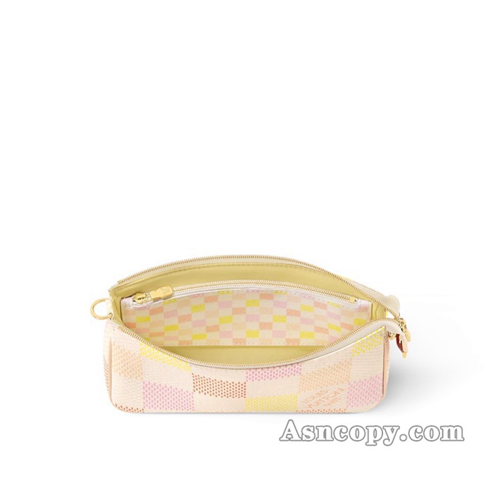 ルイヴィトンダミエポシェット･アクセソワールショルダーバッグ  N40642ピーチ ピンク