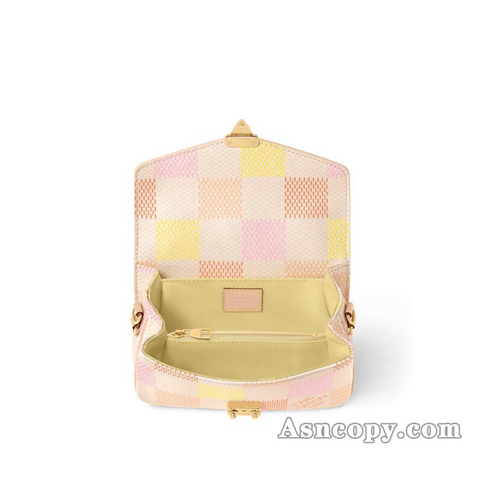 ルイヴィトンダミエ・キャンバスポシェット･メティス EWショルダーバッグ  N40749ピーチ