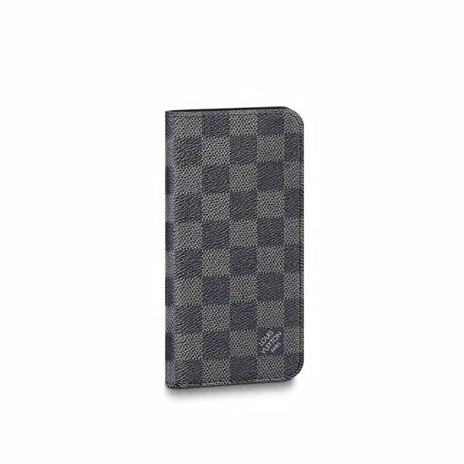 ルイヴィトンダミエ・グラフィットスマホケース カバー 手帳型IPHONE XS MAX・フォリオN60218
