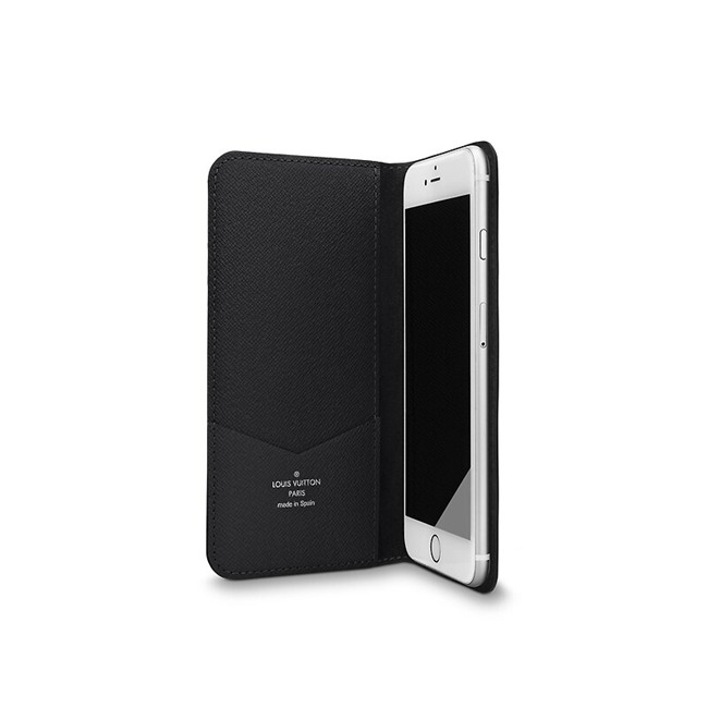 ルイヴィトンダミエ・グラフィットスマホケース カバー 手帳型IPHONE 7+ & 8+・フォリオN63352